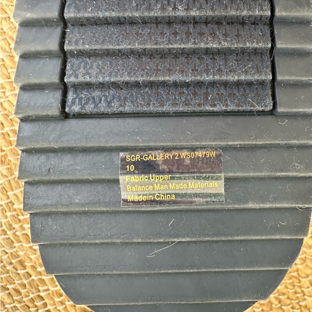 Sugar Gallery 2‎ platform sandals blue stripe Velcro straps size 10 NWOT - Picture 4 of 7